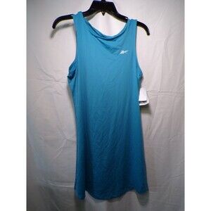 Reebok Women's Athletic Tennis Dress Blue Sleeveless Open Back Size S